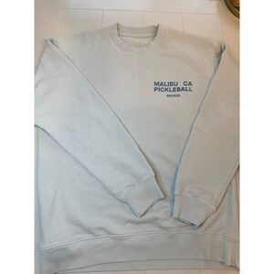 Recess Pickleball Core Old Money Sweatshirt Coastal Preppy Womens L Sustainable